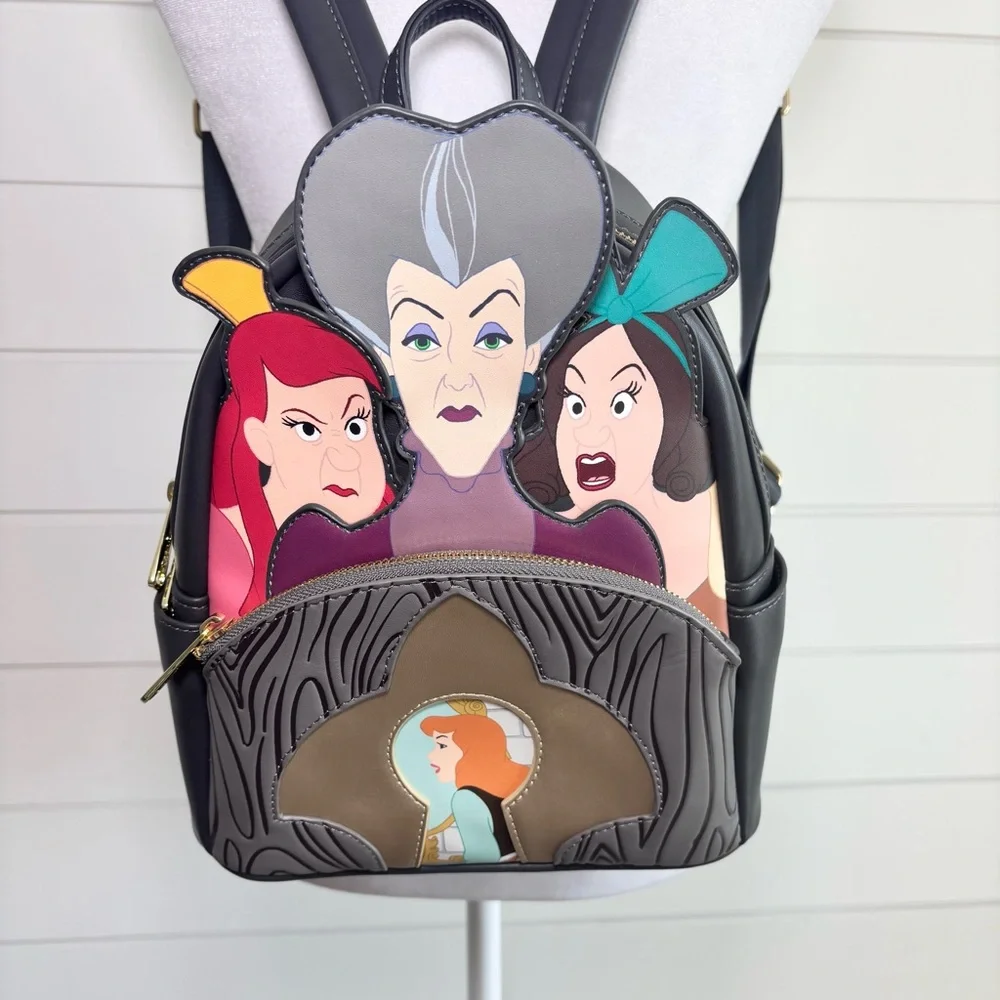 Loungefly Disney Villains Scene Evil Stepmother and Stepsisters Mini‎ Backpack